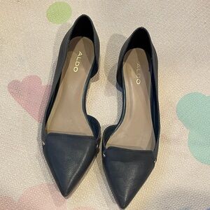 ALDO Women's Dark Blue Pointed Loafers